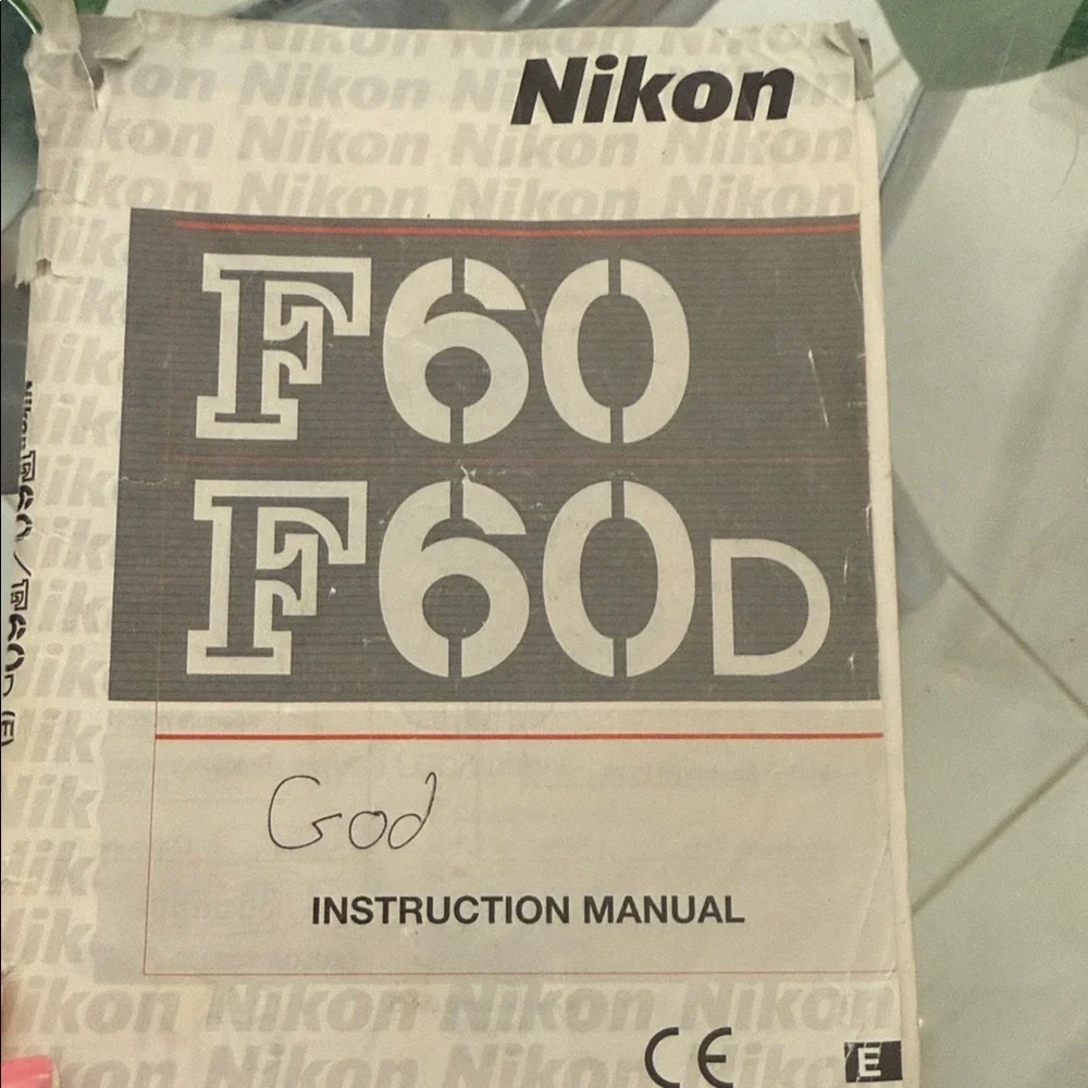 Nikon F60D Camera - Black and Cream